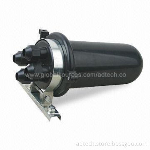 Dome/Vertical Fiber Optic Splice Closure, -40 to 65°C Operating Temperature